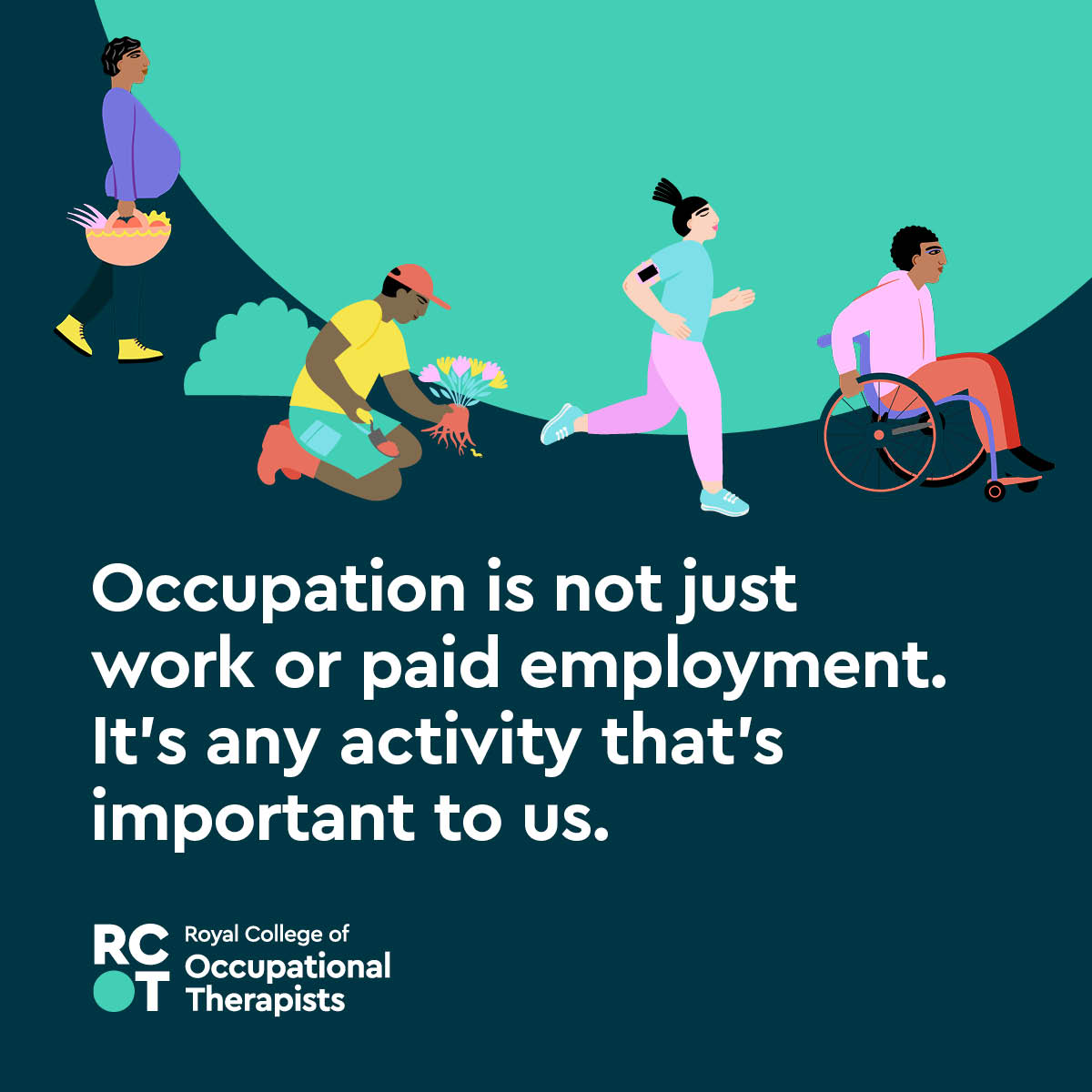 Occupation is not just work or paid employement.